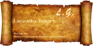 Laczuska Gobert névjegykártya